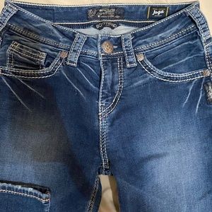 Silver Boyfriend Jeans